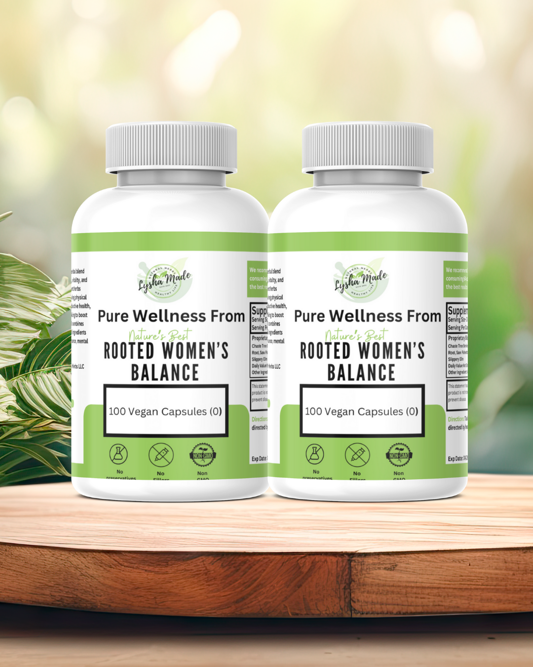 Rooted Women’s Balance – Hormonal Support & Vitality Blend | 100 Vegan Capsules
