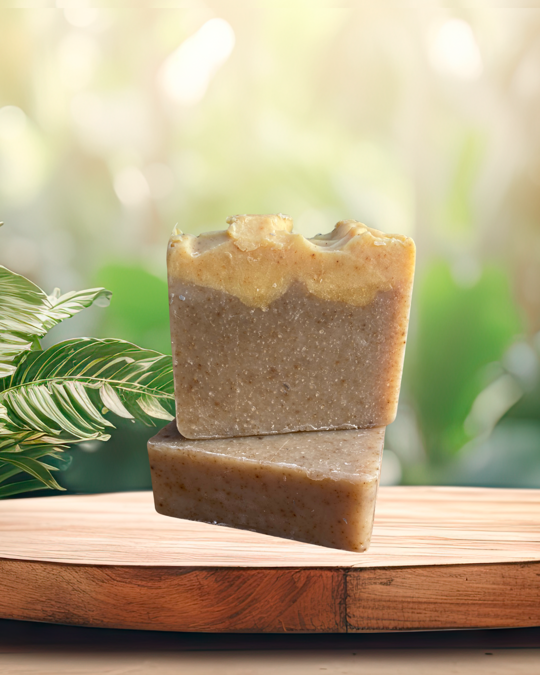 Charcoal Turmeric Sea Moss Soap – Handmade Vegan Bar (6oz)