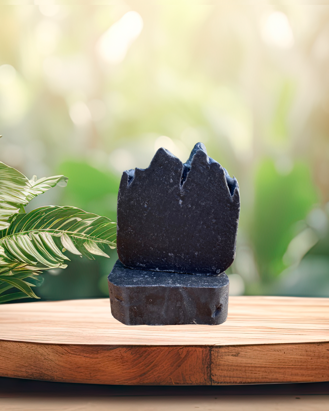 Charcoal Turmeric Sea Moss Soap – Handmade Vegan Bar (6oz)