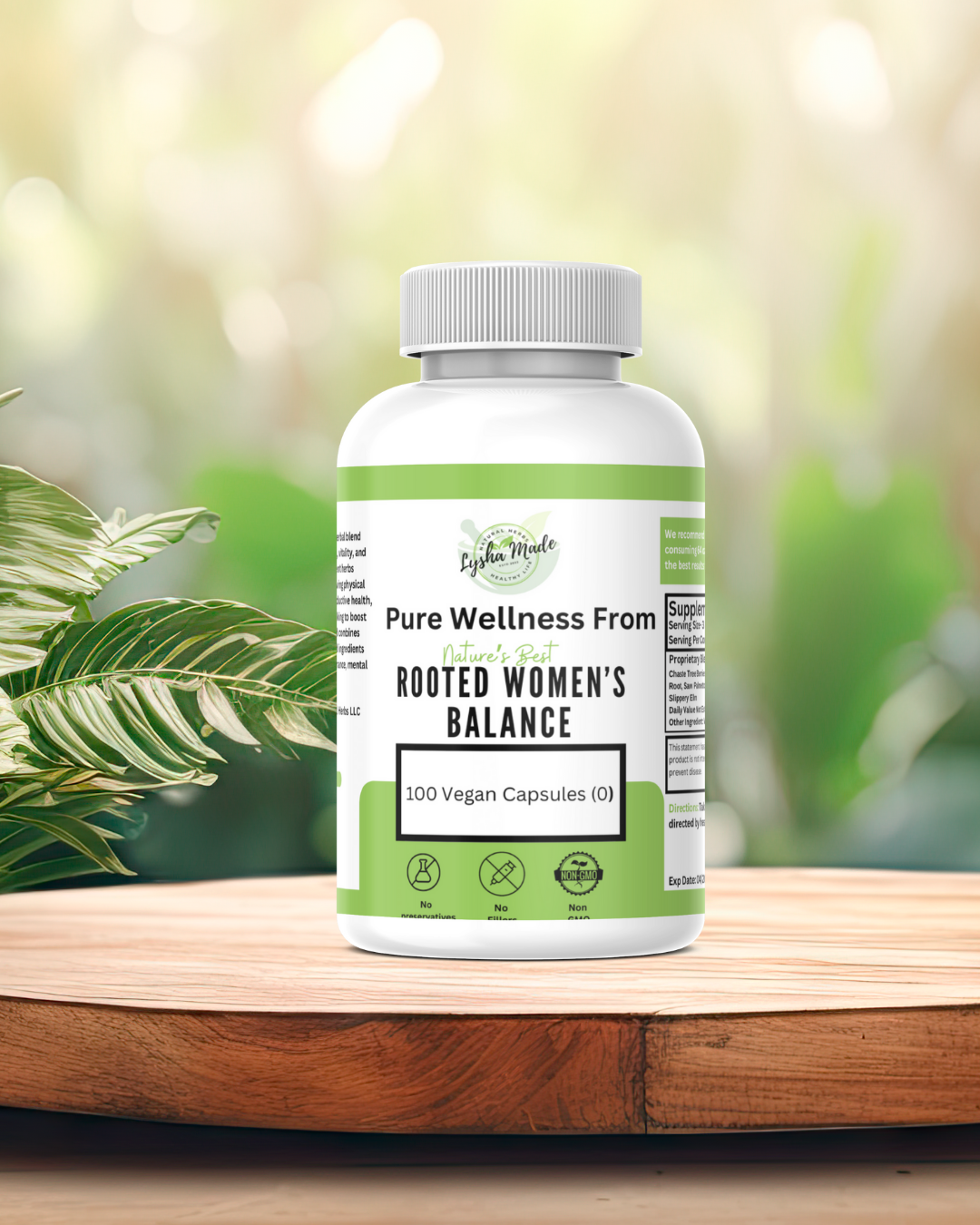 Rooted Women’s Balance – Hormonal Support & Vitality Blend | 100 Vegan Capsules
