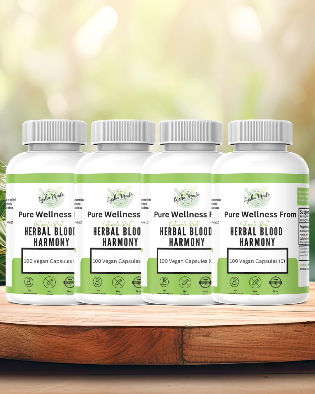 Herbal Heart Harmony Capsules – Plant-Based Circulation Support | 100 Count Vegan Supplement