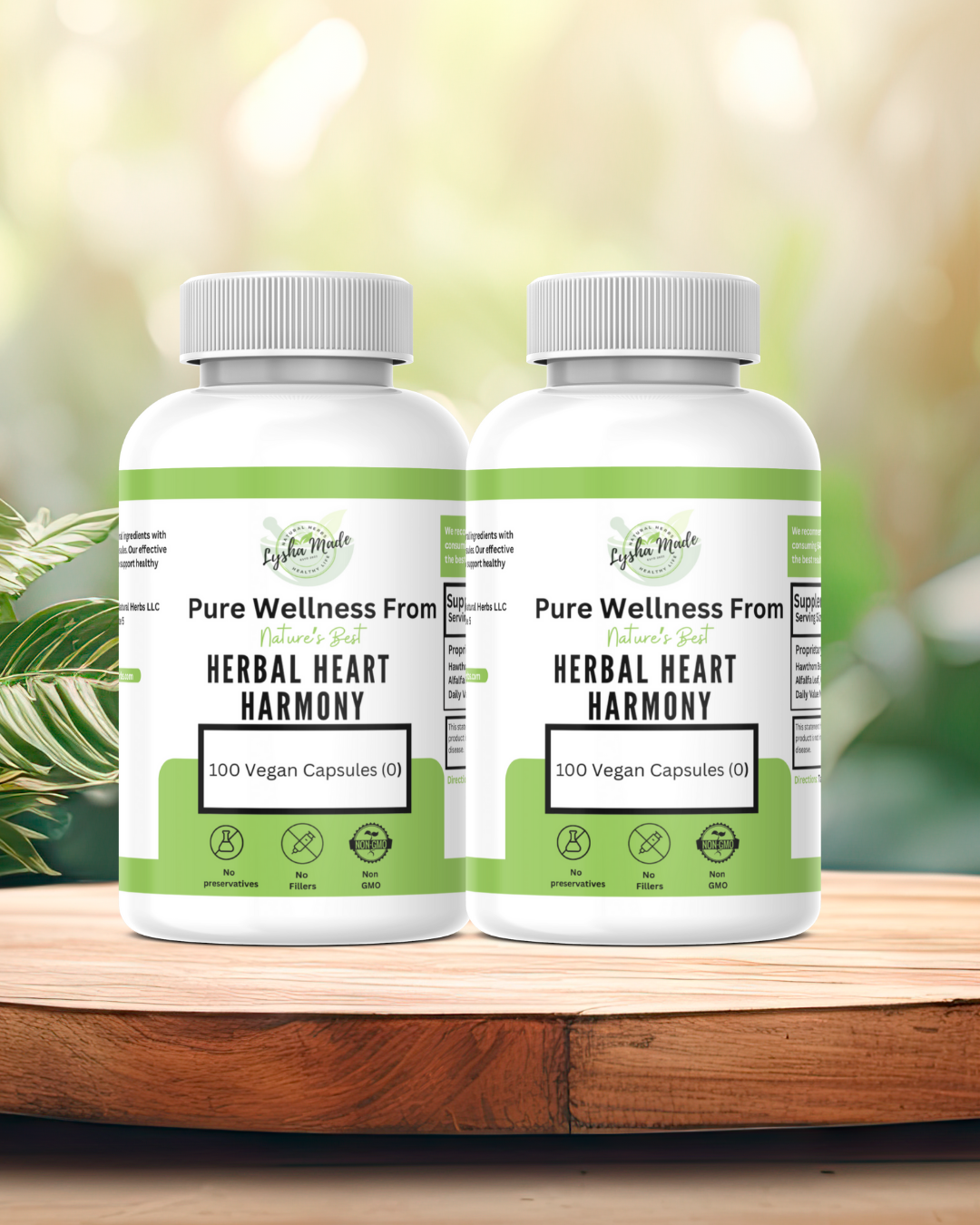 Herbal Heart Harmony Capsules – Plant-Based Circulation Support | 100 Count Vegan Supplement